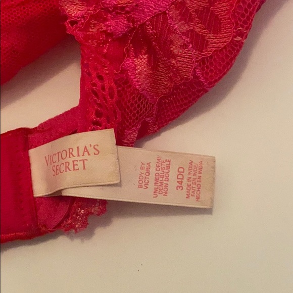 VS Body By Victoria Unlined Demi 34DD - Picture 3 of 3